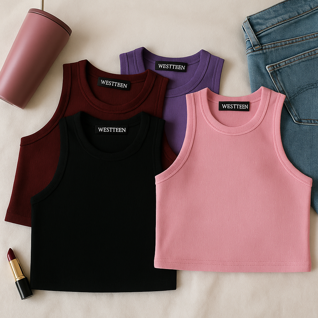 Westteen Sleeveless Tank Top Pack of 4