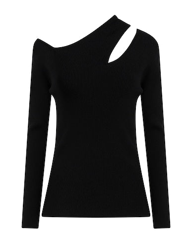 WESTTEEN SOLID RIB CUT OUT NECK TEE TOP