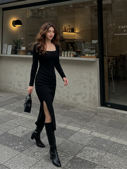 Westteen Signature Slim Fit Dress – Luxe Elegance for Summer