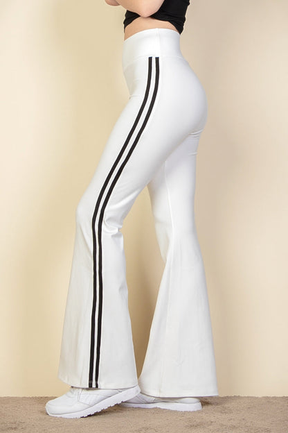 WESTTEEN SIDE STRIPE FLARE LEG TROUSERS