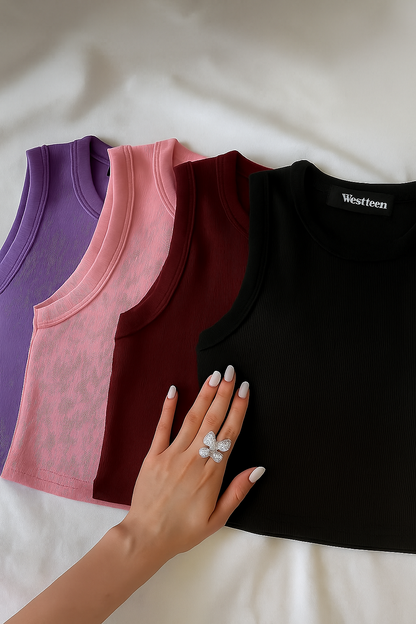 Westteen Sleeveless Tank Top Pack of 4